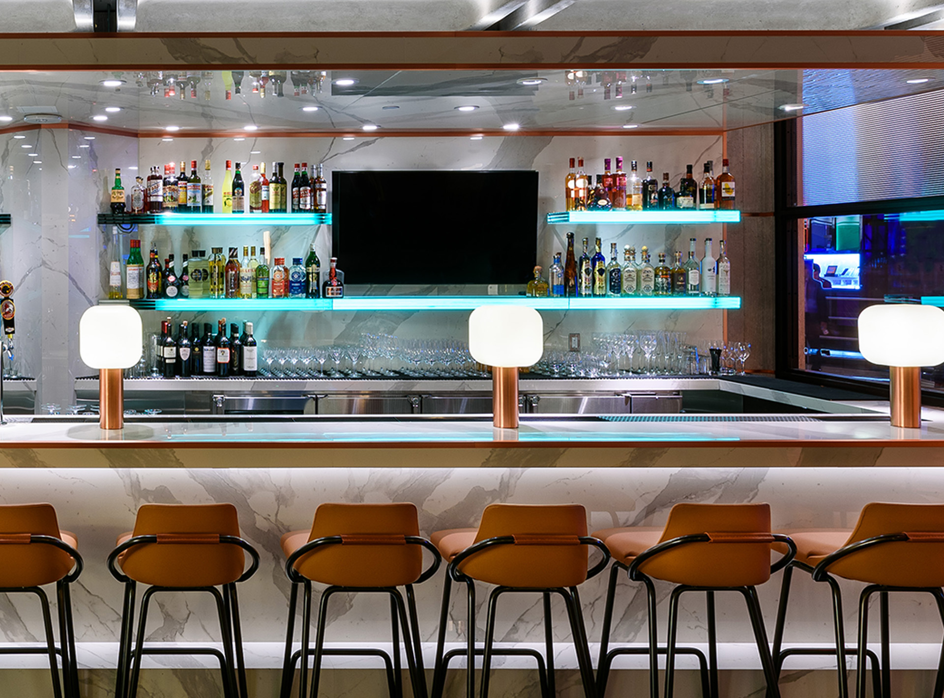 The bar at Matteo’s Ristorante Italiano at The Venetian Las Vegas